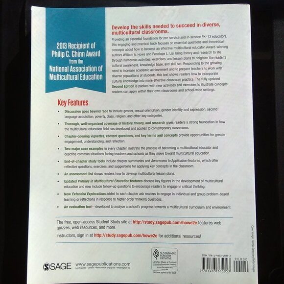 Book "Becoming a Multicultural Educator." 2nd Ed. Howe, Lisi paperback - Picture 2 of 10